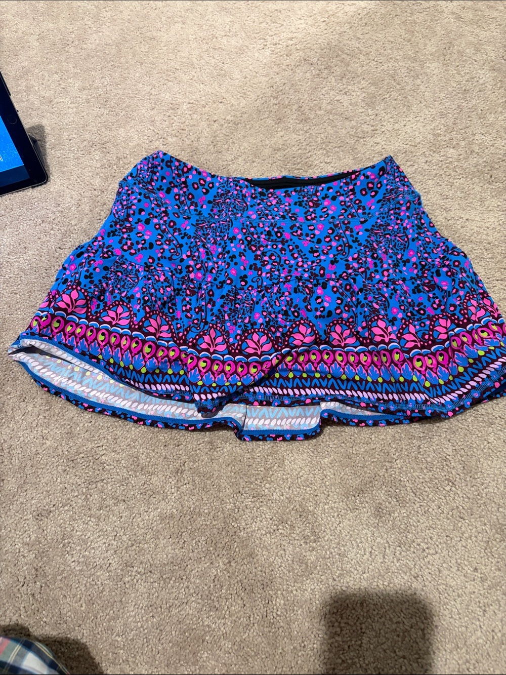Lilly Pulitzer Blue and Pink Printed Skort